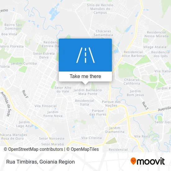 Rua Timbiras map