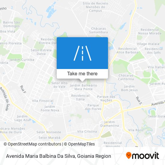 Mapa Avenida Maria Balbina Da Silva