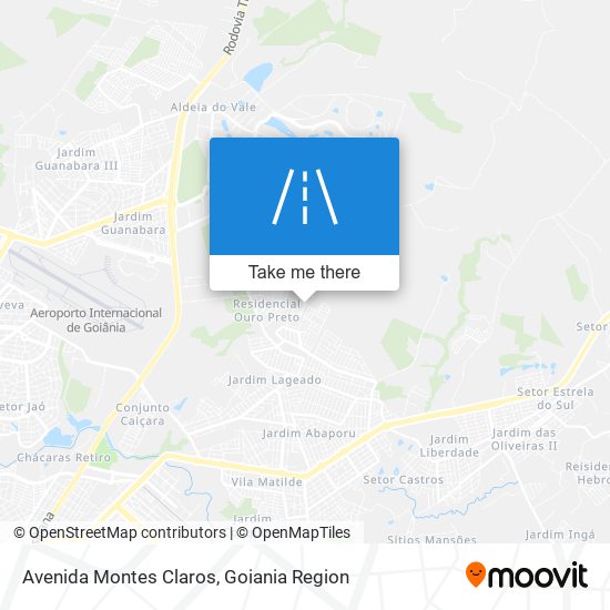 Mapa Avenida Montes Claros