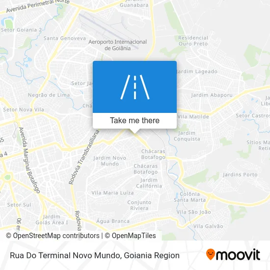 Rua Do Terminal Novo Mundo map