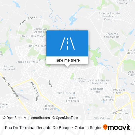 Rua Do Terminal Recanto Do Bosque map