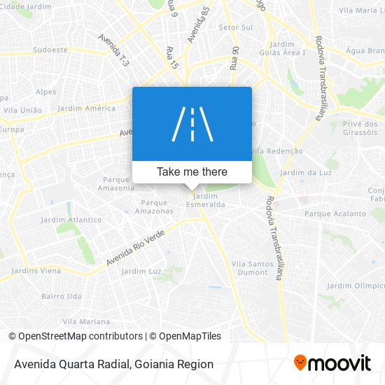 Mapa Avenida Quarta Radial