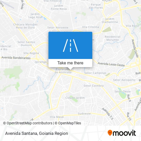 Mapa Avenida Santana