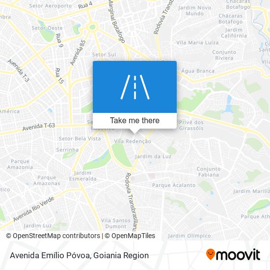Avenida Emílio Póvoa map