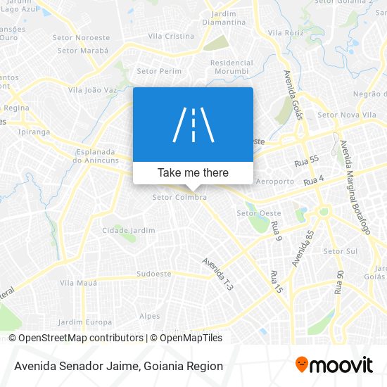 Avenida Senador Jaime map