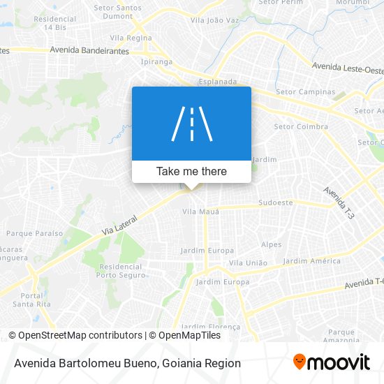 Avenida Bartolomeu Bueno map