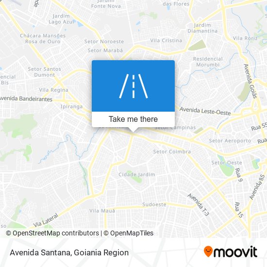 Mapa Avenida Santana