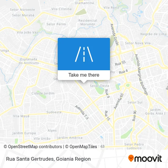 Rua Santa Gertrudes map
