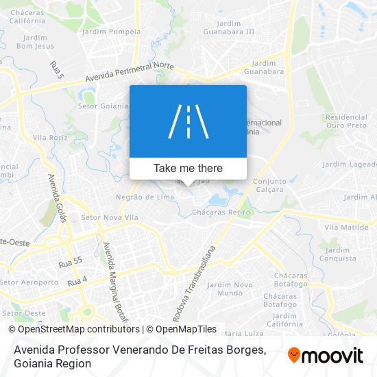 Mapa Avenida Professor Venerando De Freitas Borges