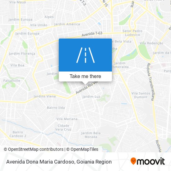Mapa Avenida Dona Maria Cardoso