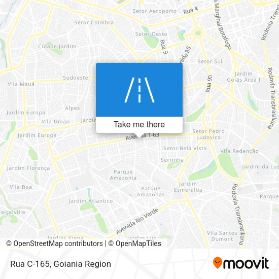 Rua C-165 map