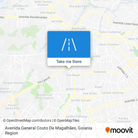 Avenida General Couto De Magalhães map