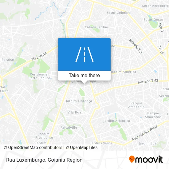 Rua Luxemburgo map