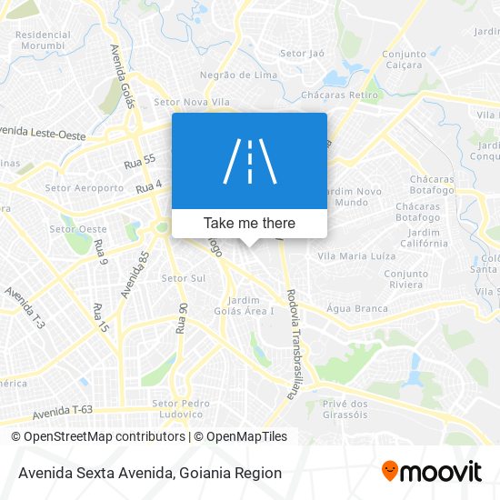 Mapa Avenida Sexta Avenida