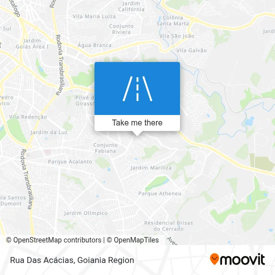 Rua Das Acácias map