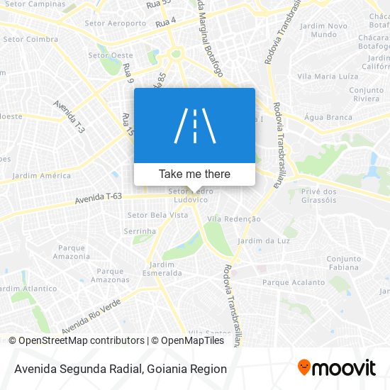 Avenida Segunda Radial map