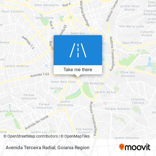 Avenida Terceira Radial map