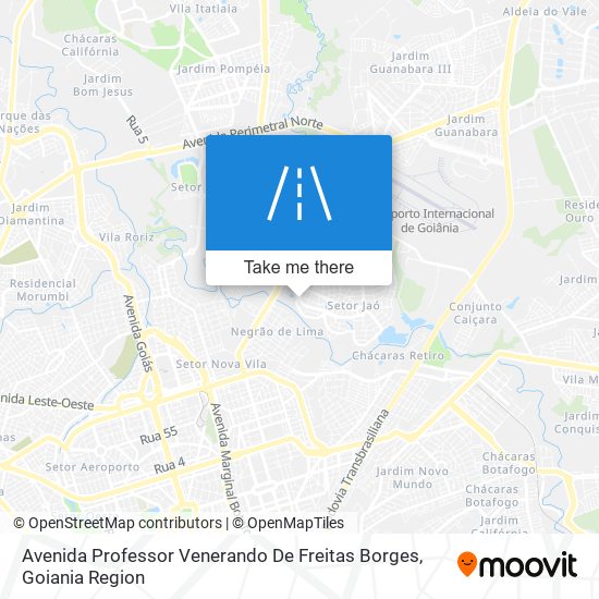 Mapa Avenida Professor Venerando De Freitas Borges