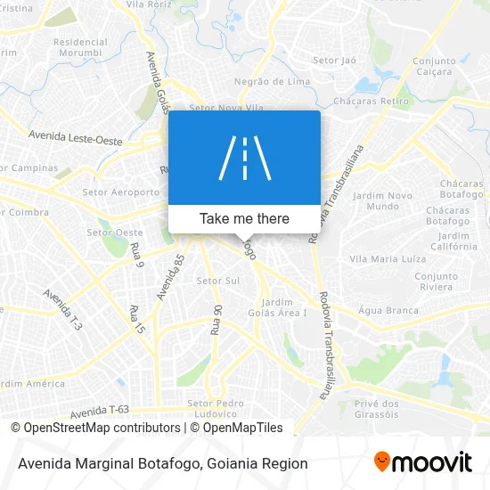 Avenida Marginal Botafogo map