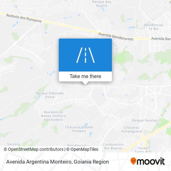 Avenida Argentina Monteiro map