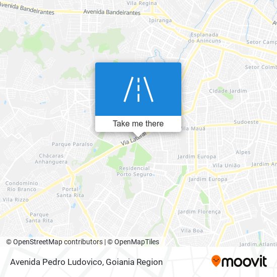 Mapa Avenida Pedro Ludovico