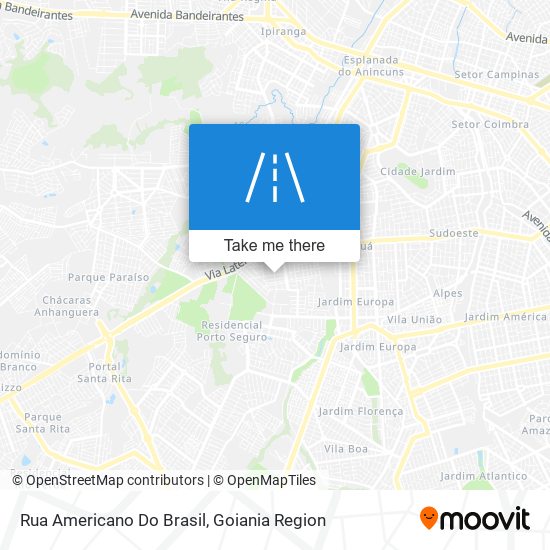 Mapa Rua Americano Do Brasil