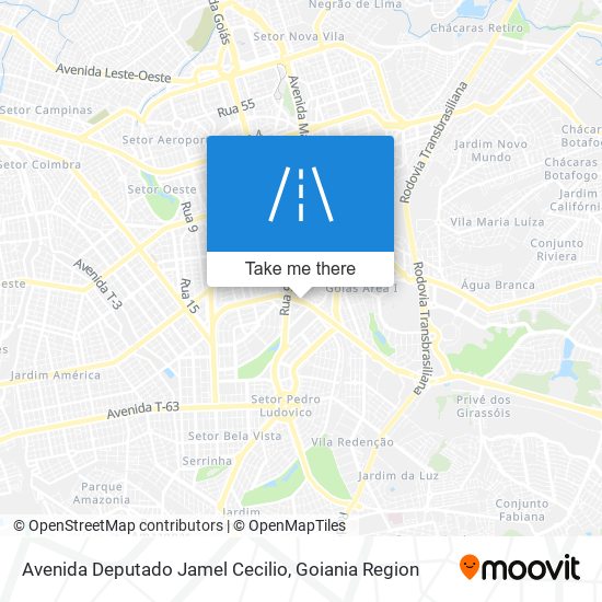 Mapa Avenida Deputado Jamel Cecilio