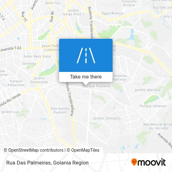 Rua Das Palmeiras map