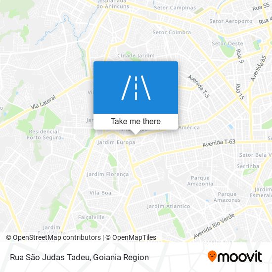 Mapa Rua São Judas Tadeu