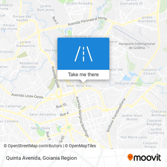 Quinta Avenida map