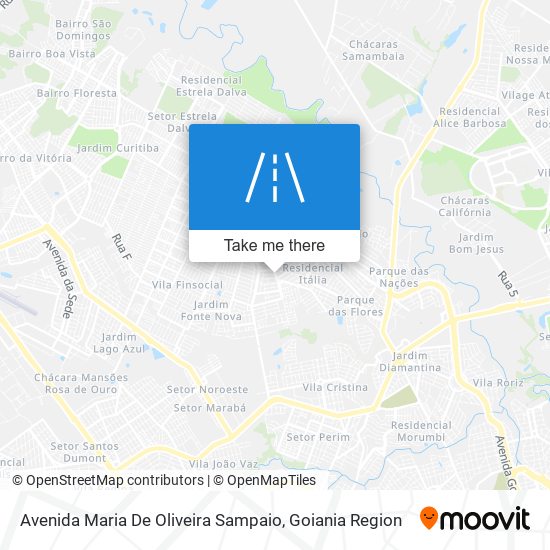 Avenida Maria De Oliveira Sampaio map