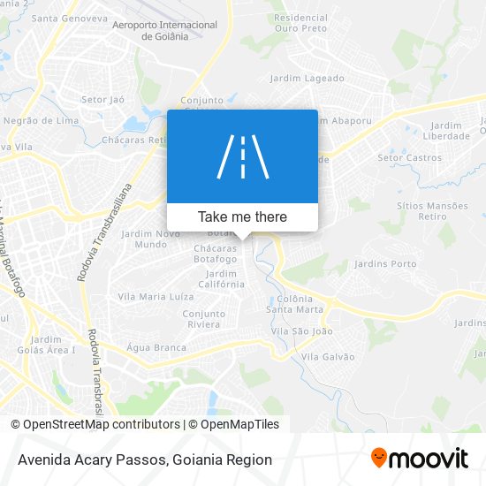 Mapa Avenida Acary Passos