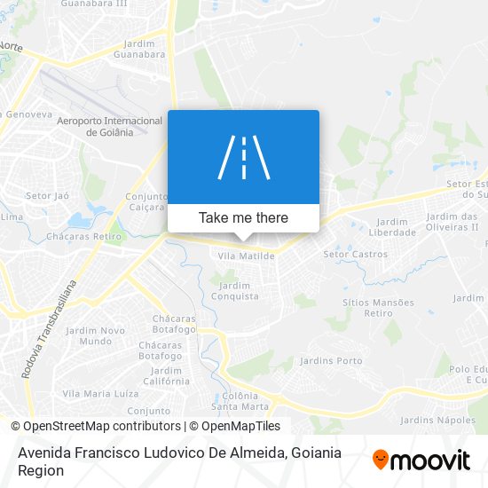 Mapa Avenida Francisco Ludovico De Almeida