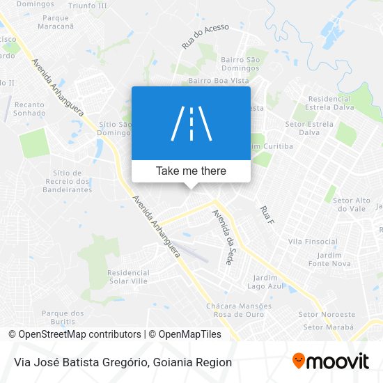Via José Batista Gregório map