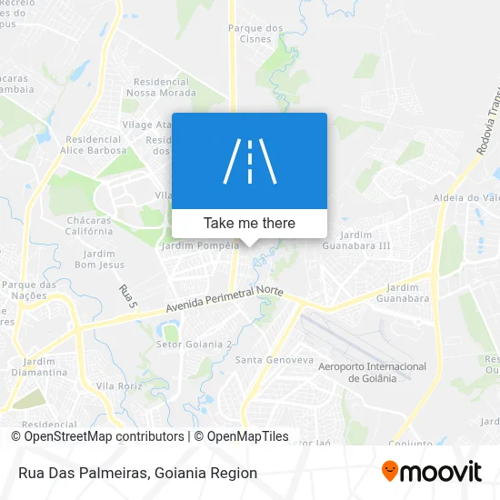 Rua Das Palmeiras map