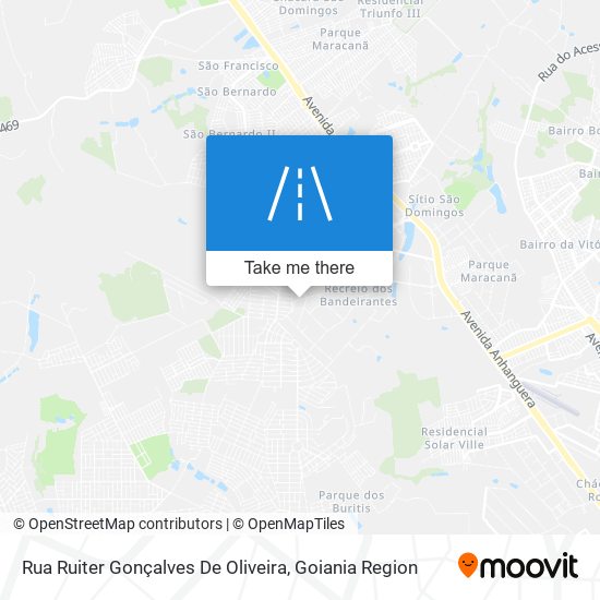 Mapa Rua Ruiter Gonçalves De Oliveira