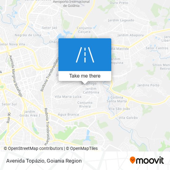 Avenida Topázio map