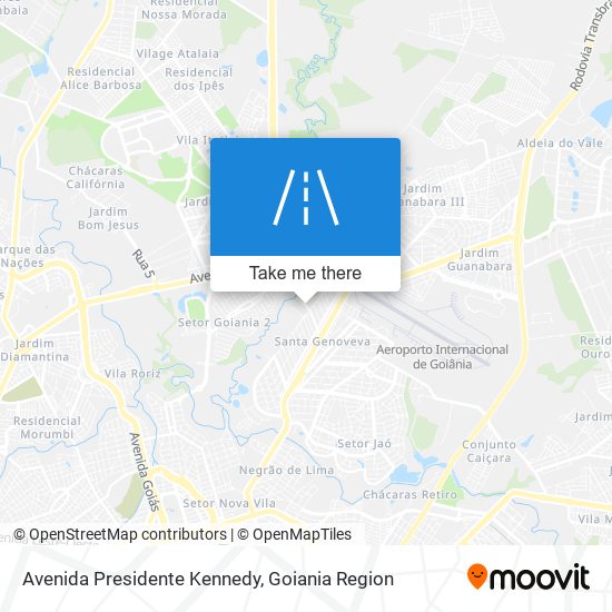 Mapa Avenida Presidente Kennedy