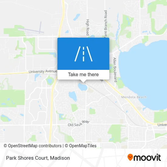 Park Shores Court map