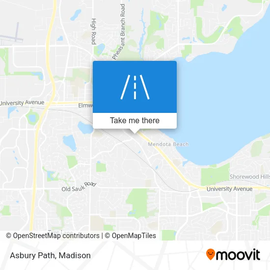 Asbury Path map