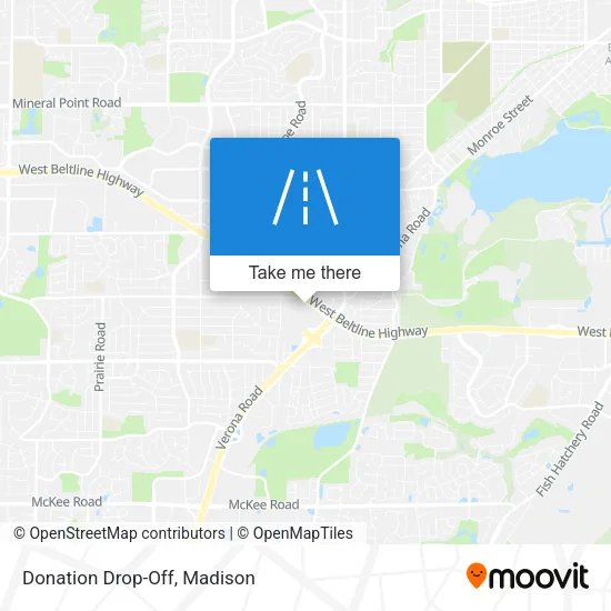 Donation Drop-Off map