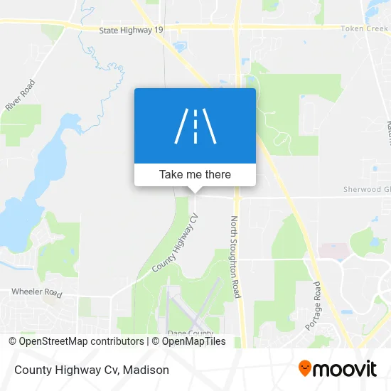 County Highway Cv map