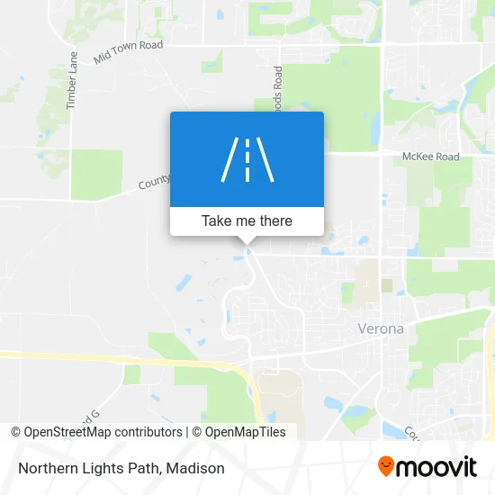 Northern Lights Path map