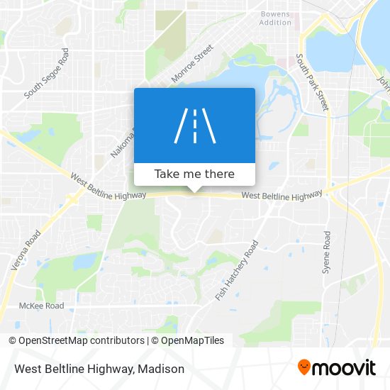 West Beltline Highway map