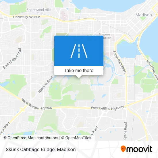 Skunk Cabbage Bridge map