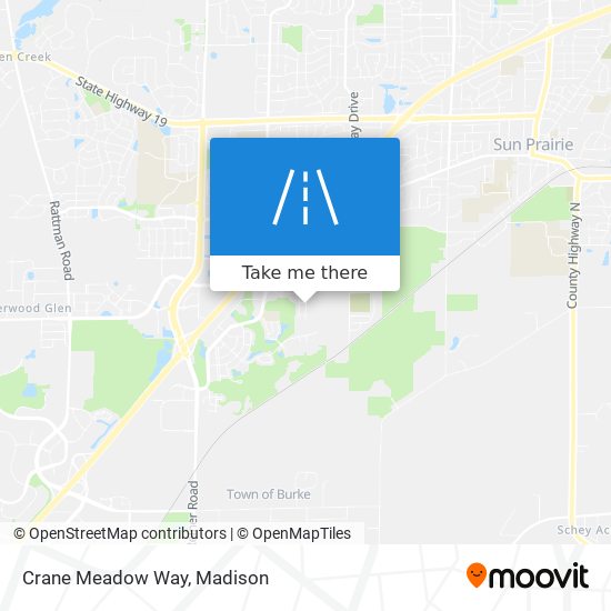 Crane Meadow Way map