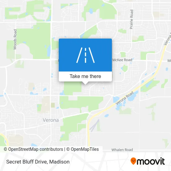 Secret Bluff Drive map