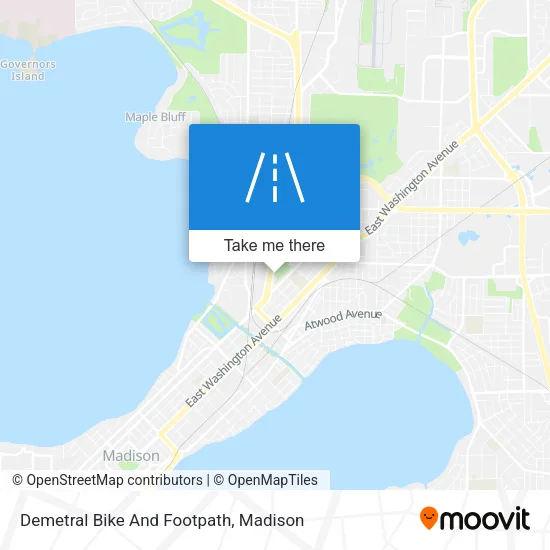 Demetral Bike And Footpath map