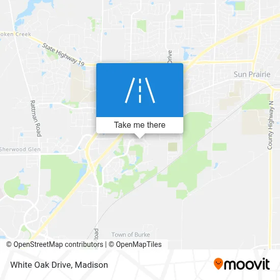 White Oak Drive map