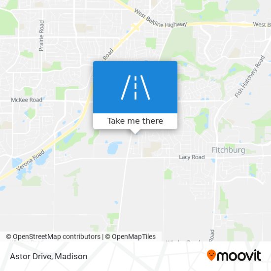 Astor Drive map